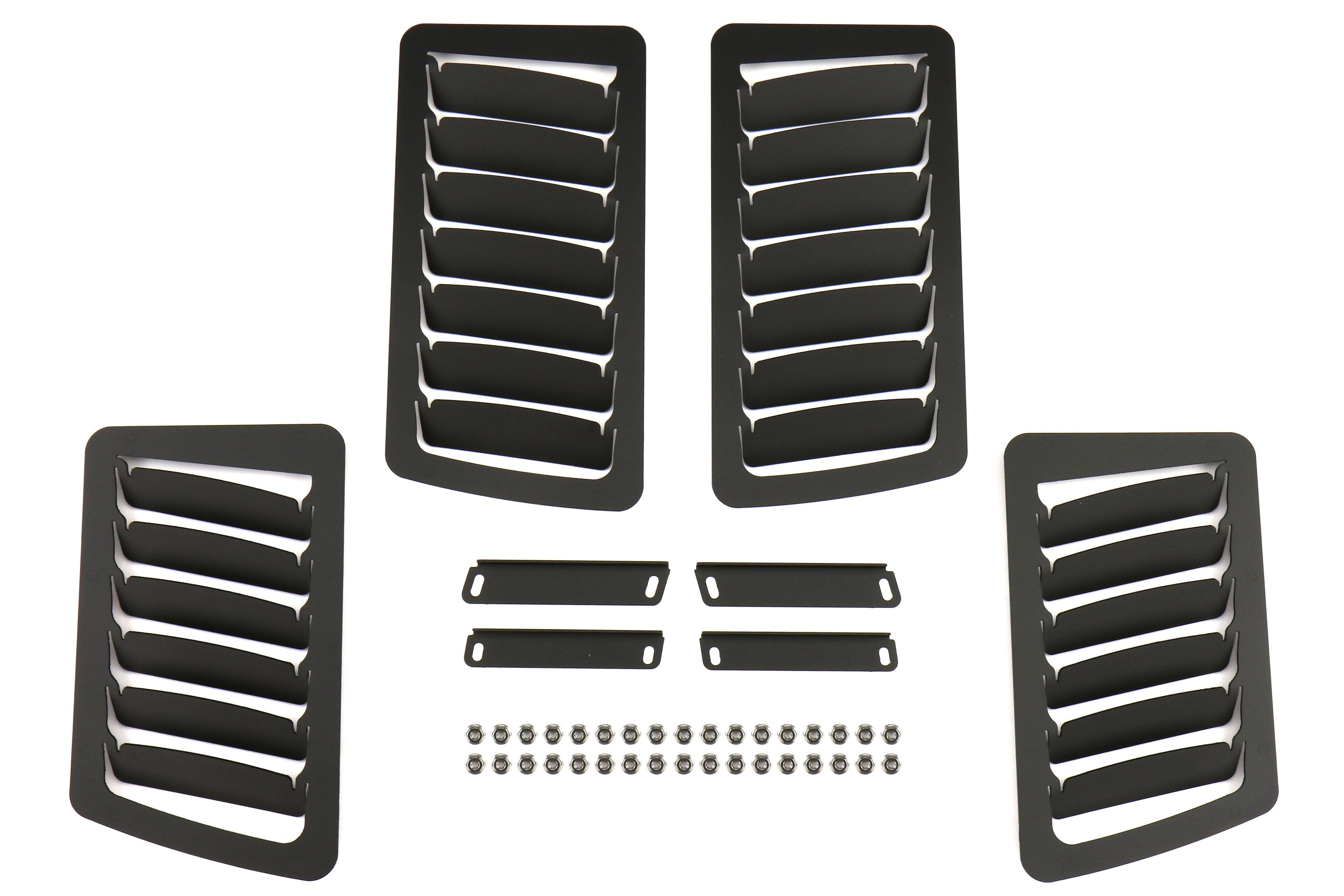 Verus Engineering Slanted Hood Louver Kit Black - 2013-2021 Scion FR-S / Subaru BRZ / Toyota 86