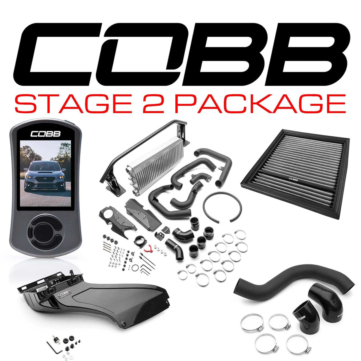Cobb Stage 2 Power Package w/Silver FMIC - 2022-2026 Subaru WRX