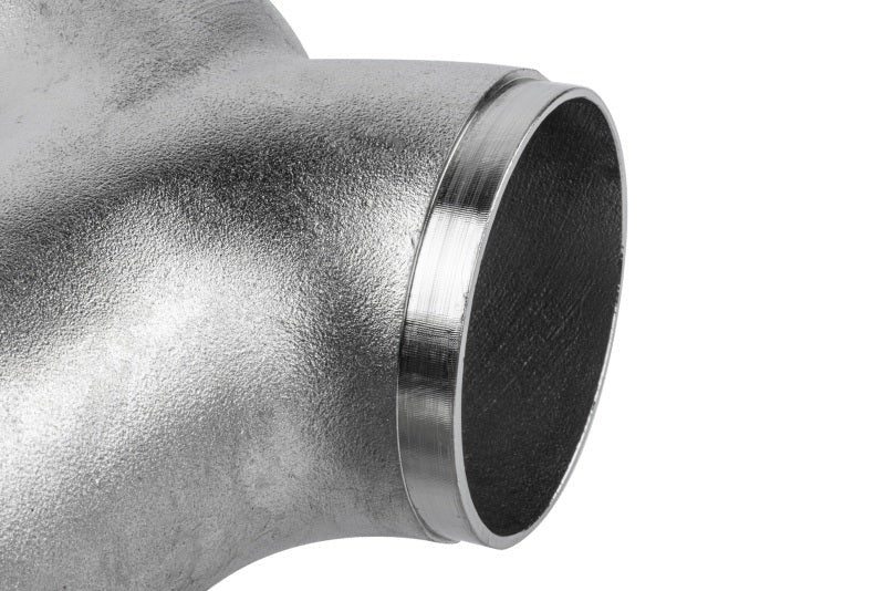 APR Cast T304 Stainless Steel Double Y-Splitter - 76mm to Quad 63.5mm (3in to Quad 2.5in)