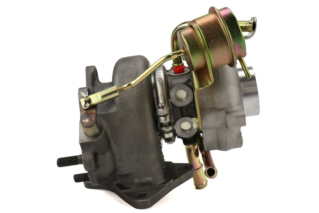 Forced Performance FP BLUE Turbocharger 58mm 8cm IWG w/ Oil Feed Line - 2002-2007 Subaru WRX / 2004-2021 Subaru STI