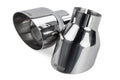 APR Single-Walled 4in Slash-Cut Tips - Polished Silver - Set of 2