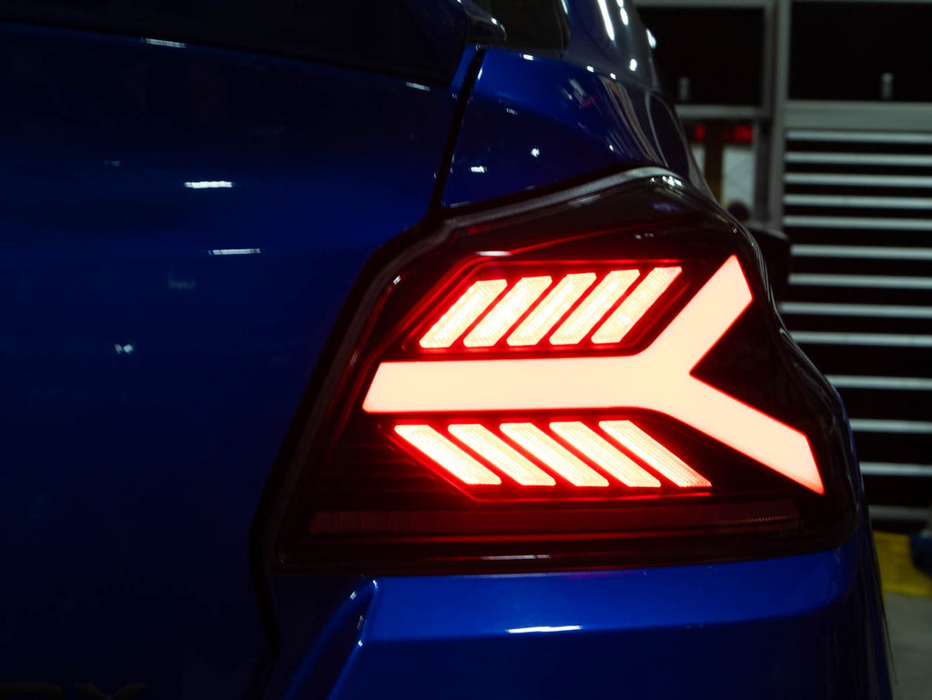 OLM Y-Spec LED Taillights (Smoke Lens White Optic) - 2015-2021 WRX / STI