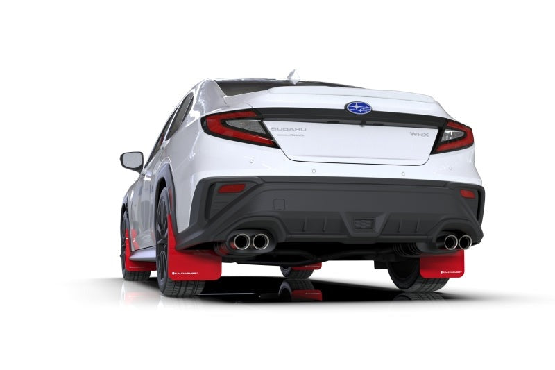 Rally Armor Red UR Mud Flap w/White Logo - 2022-2026 Subaru WRX