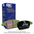EBC Greenstuff Rear Brake Pads - 2003-2005 Subaru WRX (7mm Pad Tab)