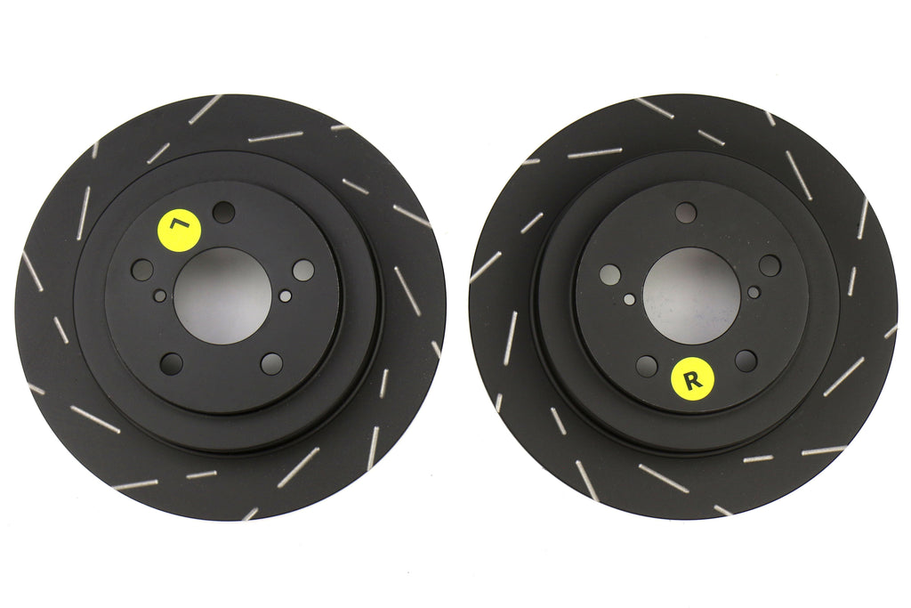 EBC Brakes USR Series Sport Slotted Rear Brake Rotors - 2002-2007 Subaru WRX