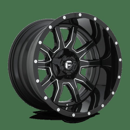 D627 20X12 5X4.5/5.0 GL-BLK-MIL -43MM