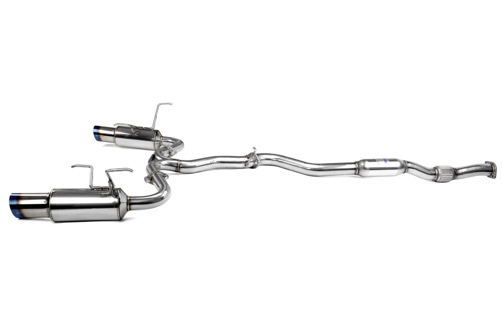 Invidia N1 Dual Exit Cat Back Exhaust - Titanium Tips - 2015-2021 Subaru WRX / STI