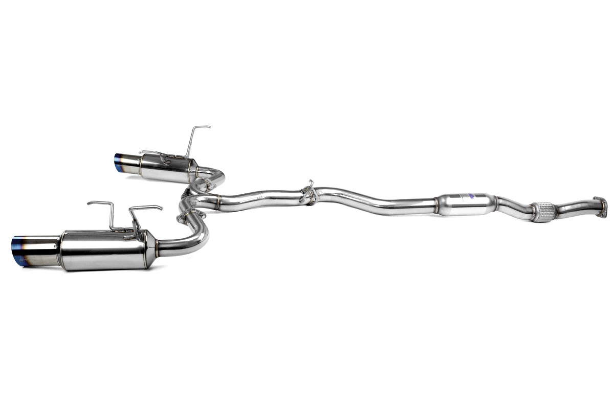 Invidia N1 Dual Exit Cat Back Exhaust - Titanium Tips - 2015-2021 Subaru WRX / STI