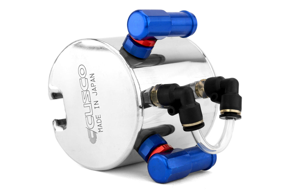 Cusco Misc Oil Catch Can (0.3L Capacity Round Type) - 2002–2005 Subaru WRX / 2004–2005 Subaru STI
