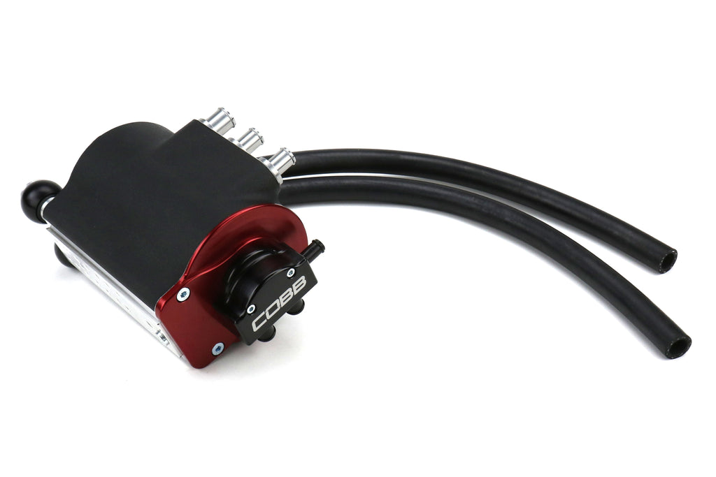 COBB Tuning Air Oil Separator Black/Red - 2002-2007 Subaru WRX / 2004-2007 STI