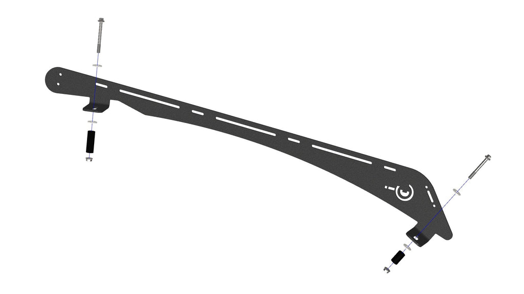 Polaris RZR Trail (Plastic Roof) 2021 Roof Rack Cutout for 30 Inch Light Bar Prinsu