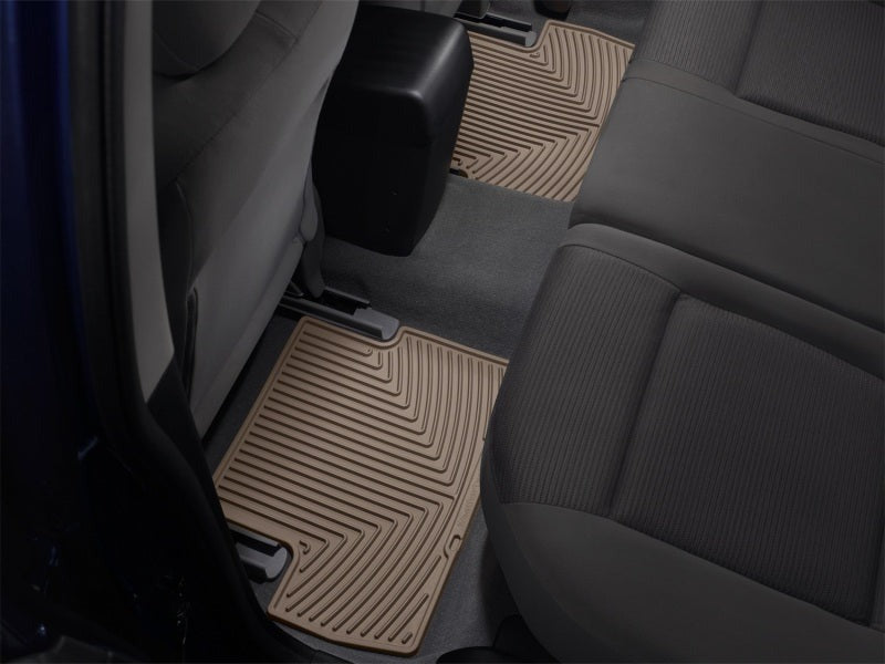 WeatherTech Rear Rubber Floor Mats - Tan - 2010-2014 Subaru Legacy / Outback