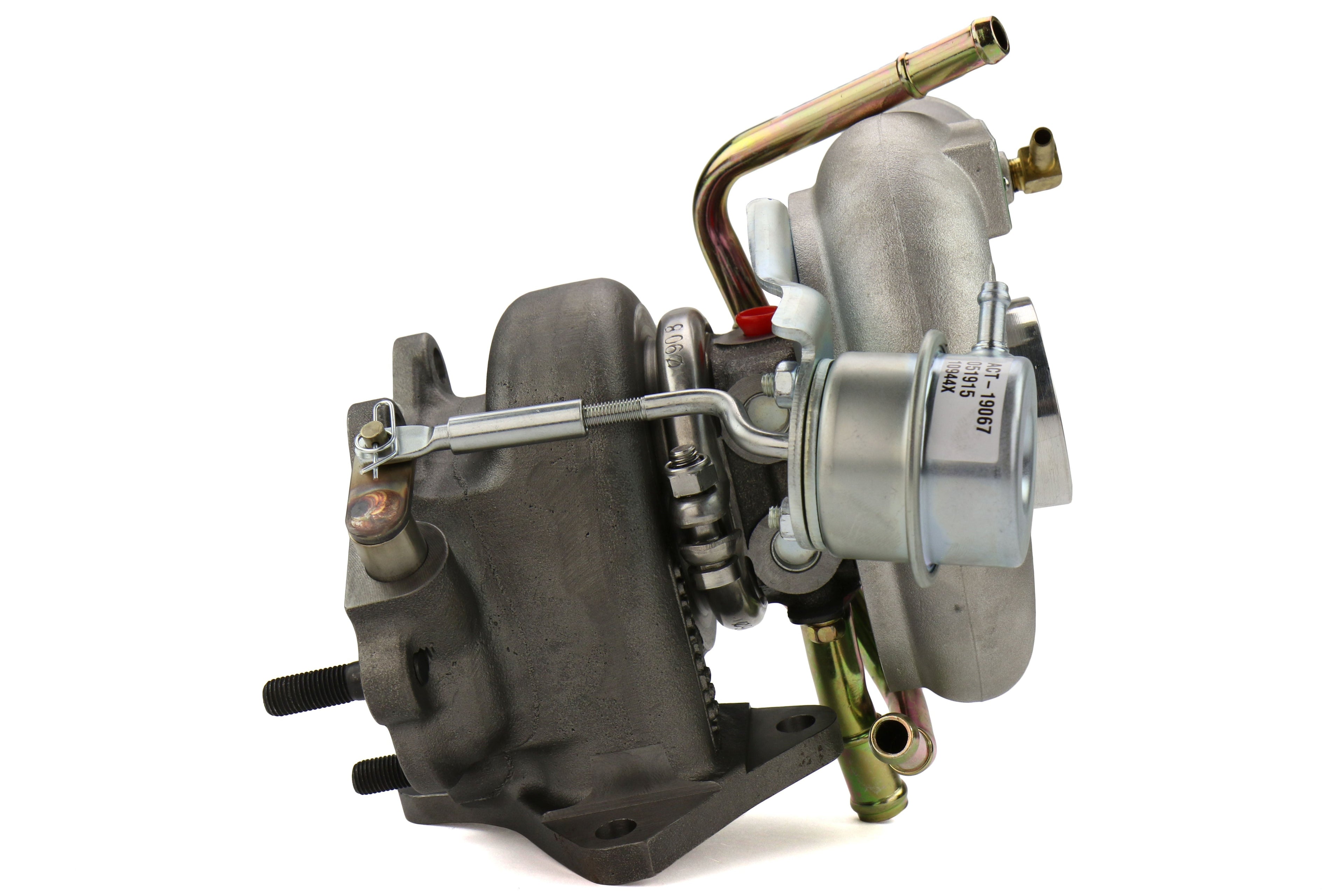 Forced Performance FP GREEN Turbocharger Subaru STI 60mm 8cm IWG w/ Oil Feed Line - 2002-2007 Subaru WRX / 2004-2021 Subaru STI
