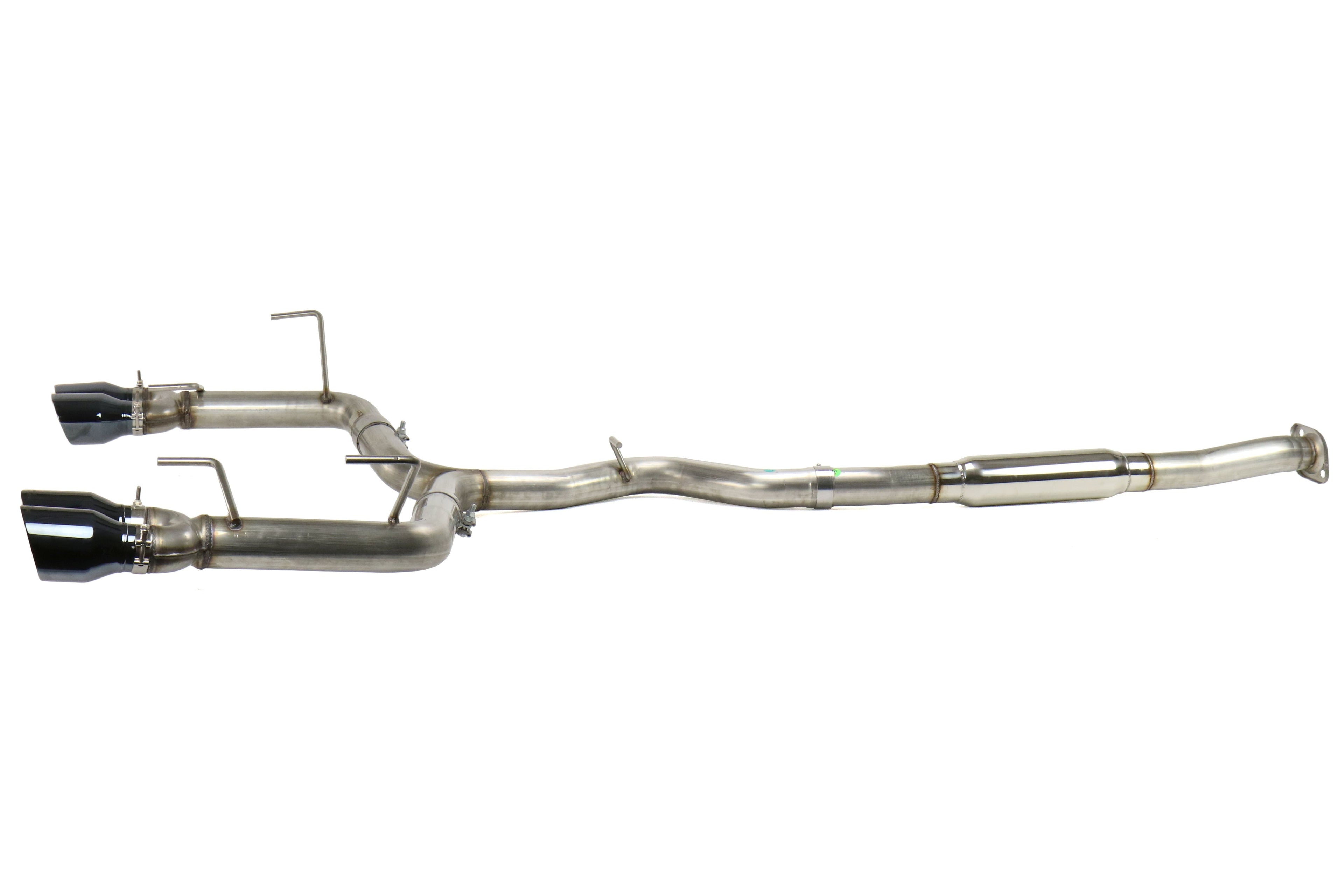 AWE Track Edition Cat-Back Exhaust (Diamond Black Tips) - 2011-2021 Subaru WRX / STI Sedan