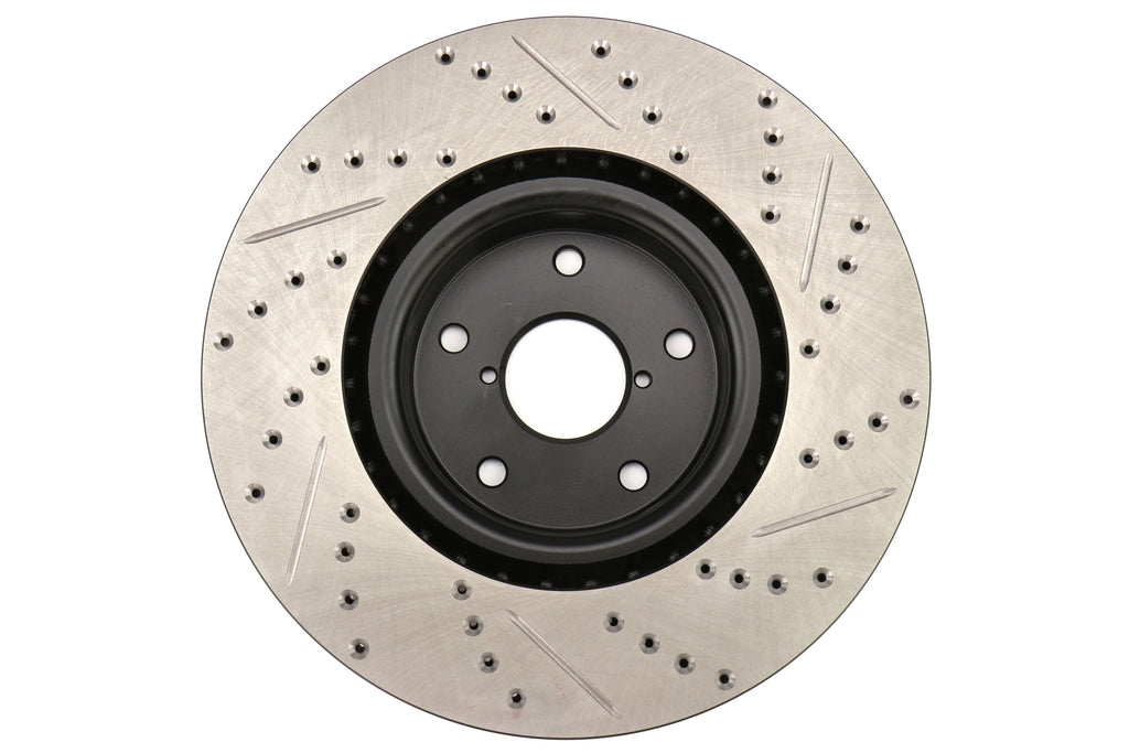 Stoptech Drilled and Slotted Rotor Single Front Right - 2005-2017 - Subaru STI