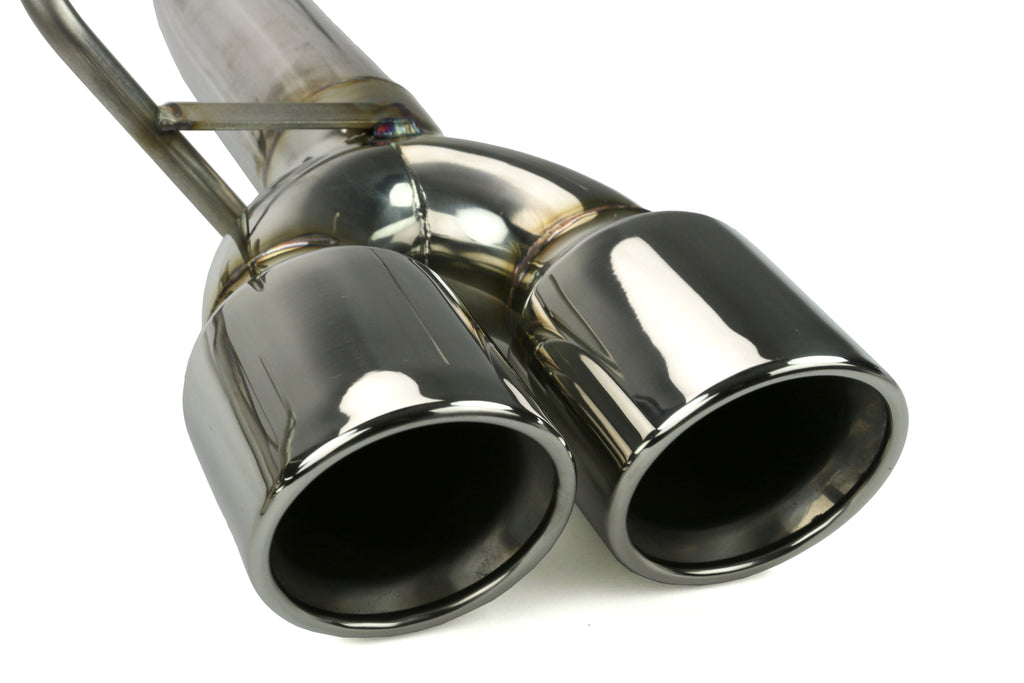 ETS Axle Back Exhaust System No Muffler Polished Tips - Subaru Models (inc. 2015-2020 WRX / 2015-2018 STI)