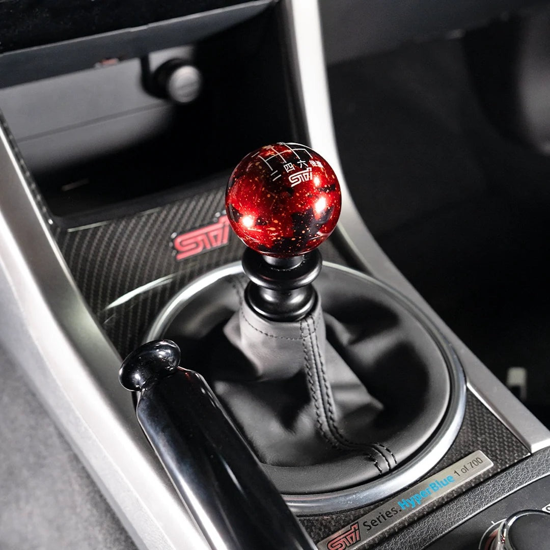 Billetworkz Cosmic Space Shift Knob - 6 Speed STI Japanese Engraving - Subaru STI