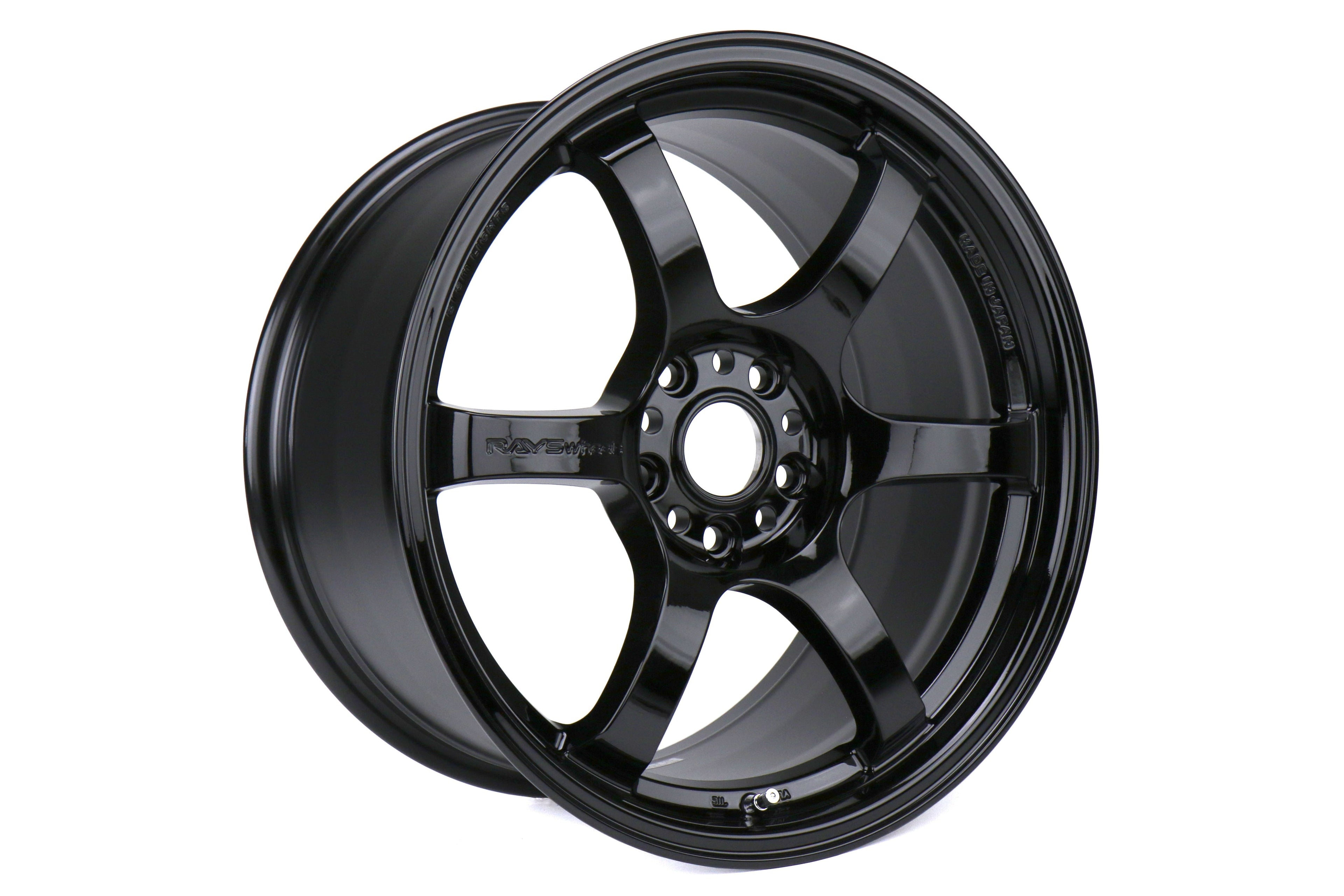 Rays Gram Lights 57DR Glossy Black 18X9.5 +38mm 5x114.3 (Single Wheel) - 2015-2024 Subaru WRX / 2015-2021 STI / 2019-2024 Forester