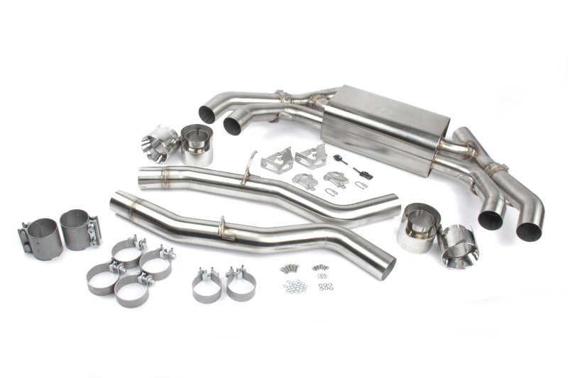 Dinan 20-25 BMW X3 M/X4 M (F97/F98) Free Flow Axleback Exhaust System - Polished Tips