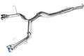 ETS Catback Exhaust System (Extreme / Add Resonator / No Mufflers / Blue Tips) - 2015-2021 Subaru WRX / STI