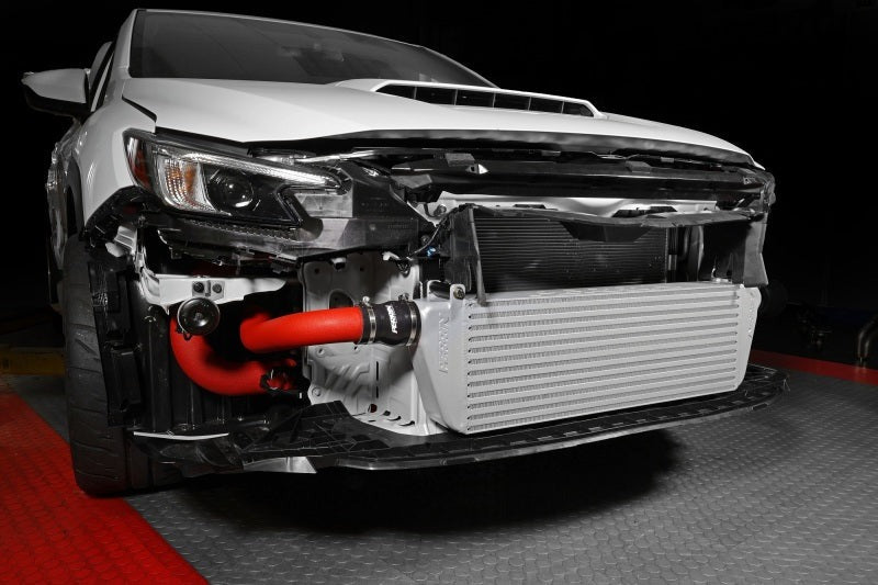 PERRIN Front Mount Intercooler Kit (Red Tubes & Silver Core) - 2022-2026 Subaru WRX