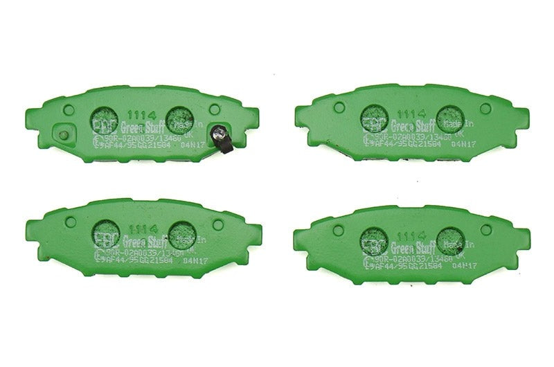 EBC Greenstuff Rear Brake Pads - 2015-2021 Subaru WRX (Non Eyesite)