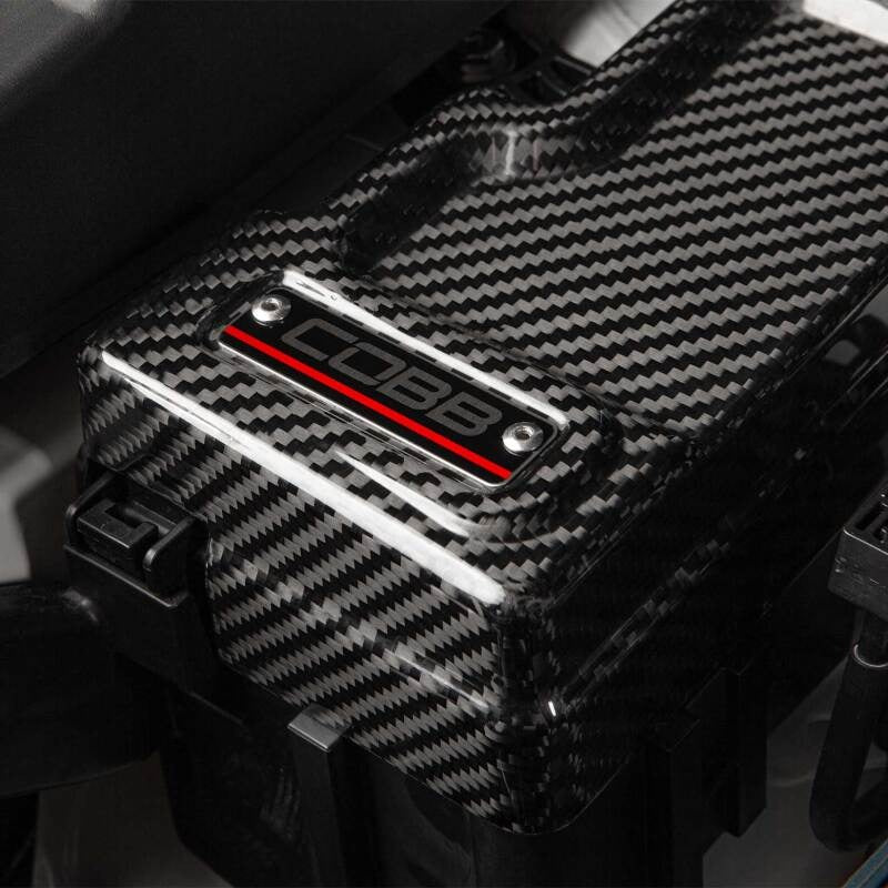 COBB Redline Carbon Fiber Fuse Cover (Passenger Side) - 2022-2026 Subaru WRX