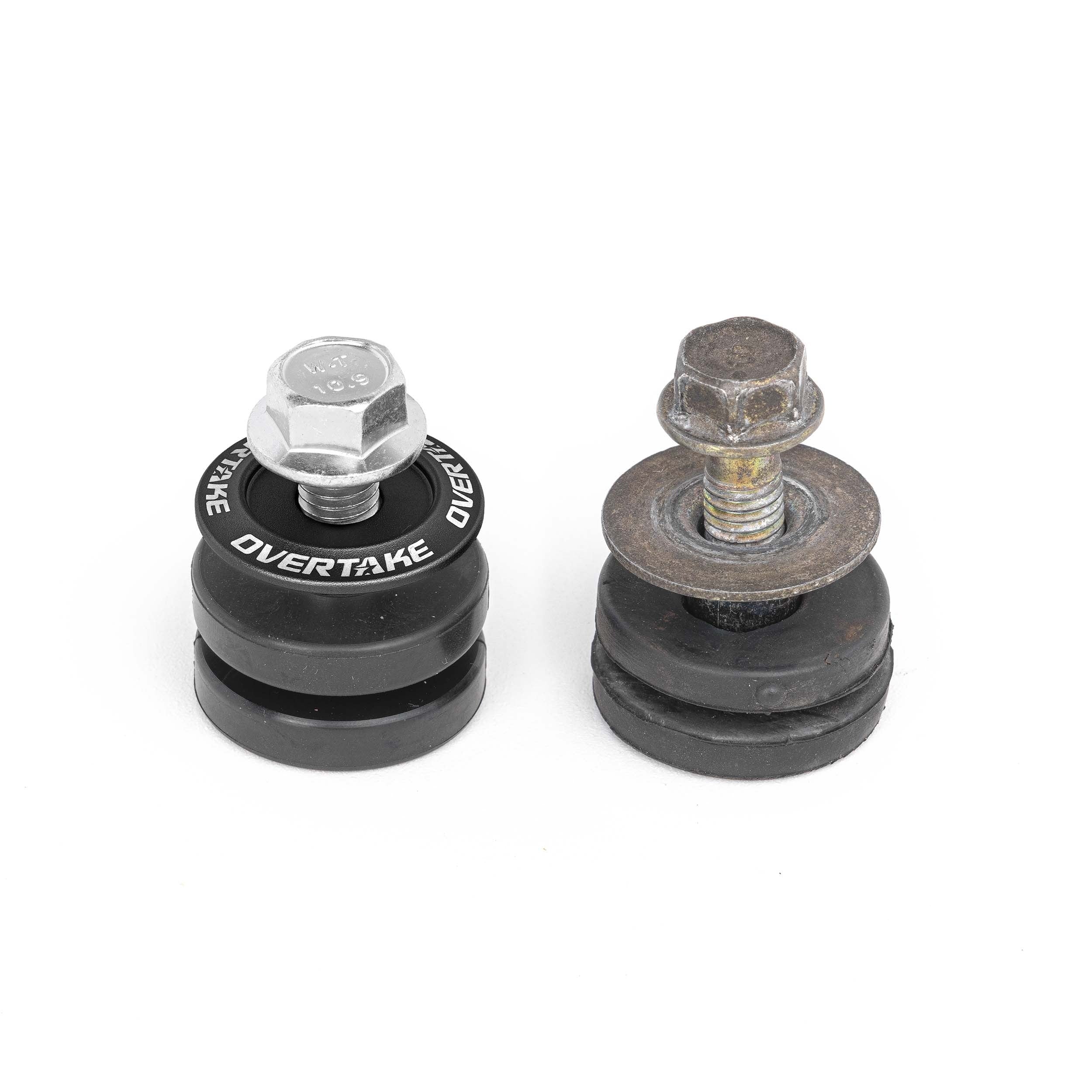 Overtake Top Mount Intercooler Isolator Bushings (Black) - Subaru Models (Inc. 2002-2025 WRX / 2004-2021 STI / 2005-2012 Legacy GT / 2004-2018 Forester XT / 2005-2009 Outback XT /2020-2024 Outback / 2019-2025 Ascent)