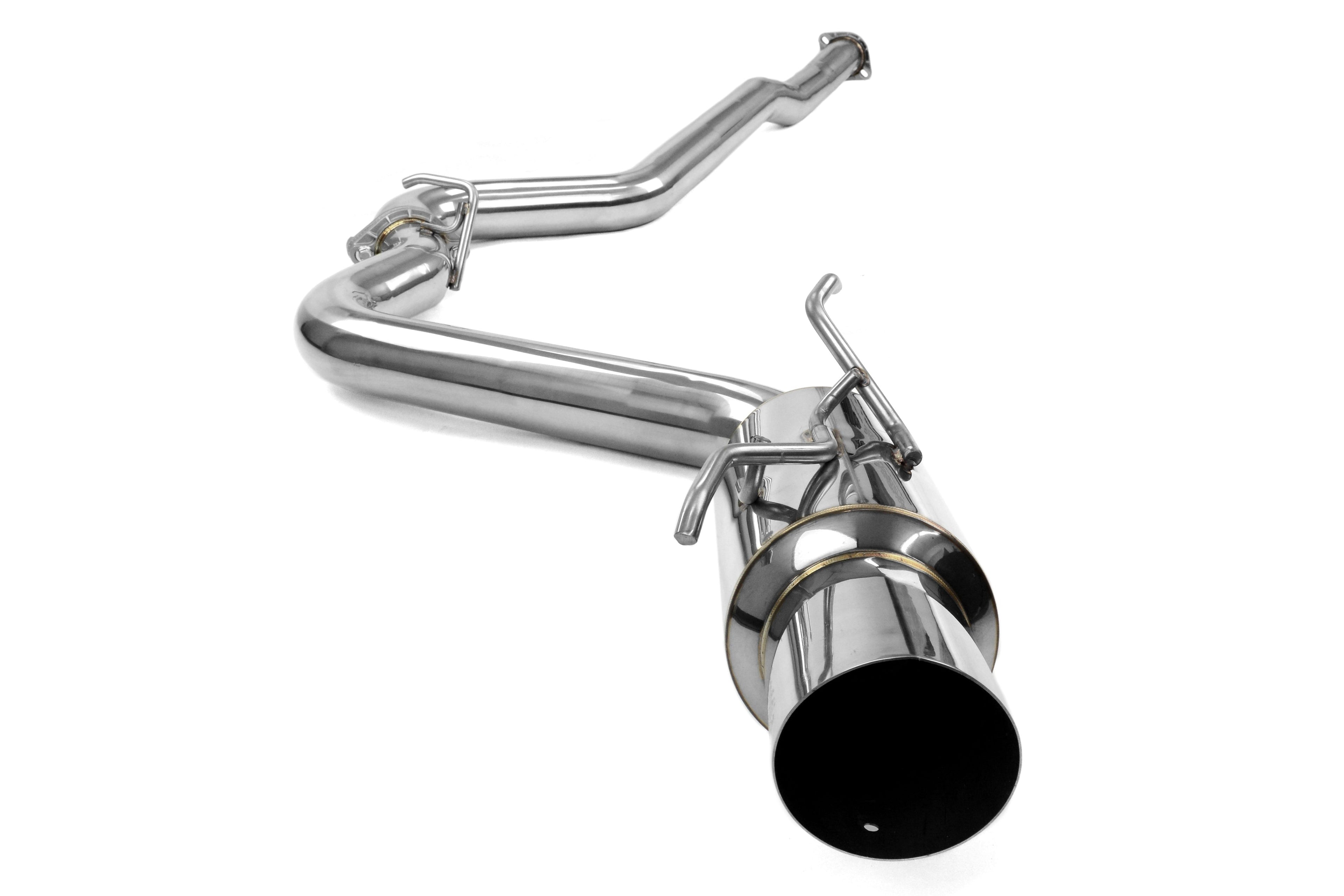 Invidia Racing Series Single Exit Cat Back Exhaust - Stainless Steel Tip - 2008-2014 Subaru WRX / STI Hatchback