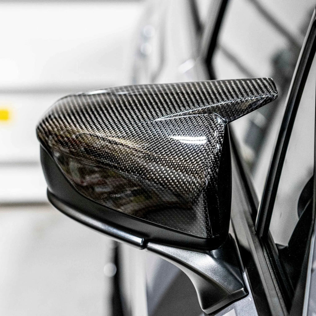 Compressive Tuning Arrowhead Carbon Fiber Mirror Caps - 2022-2026 Subaru WRX
