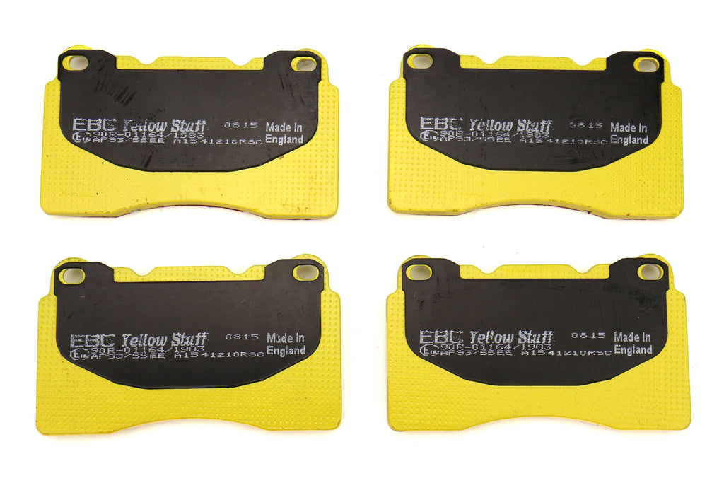 EBC Brakes Yellowstuff Street And Track Front Brake Pads - 2004-2017 Subaru STI / 2017-2026 Honda Civic Type R
