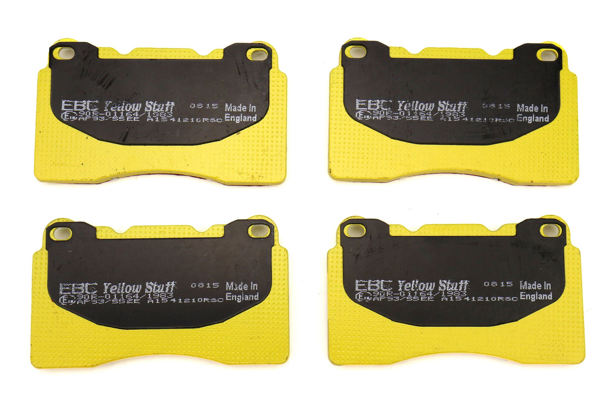 EBC Brakes Yellowstuff Street And Track Front Brake Pads - 2004-2017 Subaru STI / 2017-2026 Honda Civic Type R
