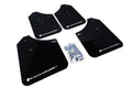 Rally Armor Black UR Mud Flap w/White Logo - 2002-2007 Subaru WRX / 2004-2007 STI (Wagons Req. Mod.)