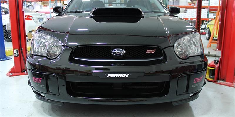 PERRIN License Plate Delete, Black - 2002-2007 Subaru WRX / 2004-2007 STI