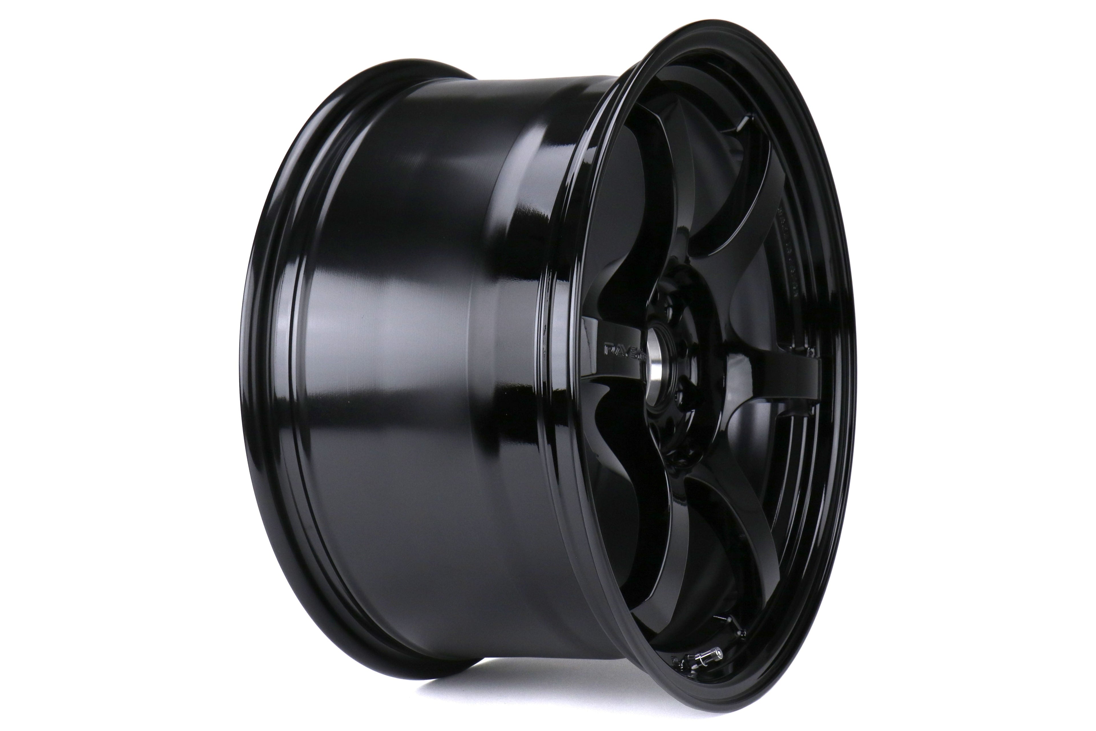 Rays Gram Lights 57DR Glossy Black 18X9.5 +38mm 5x114.3 (Single Wheel) - 2015-2024 Subaru WRX / 2015-2021 STI / 2019-2024 Forester