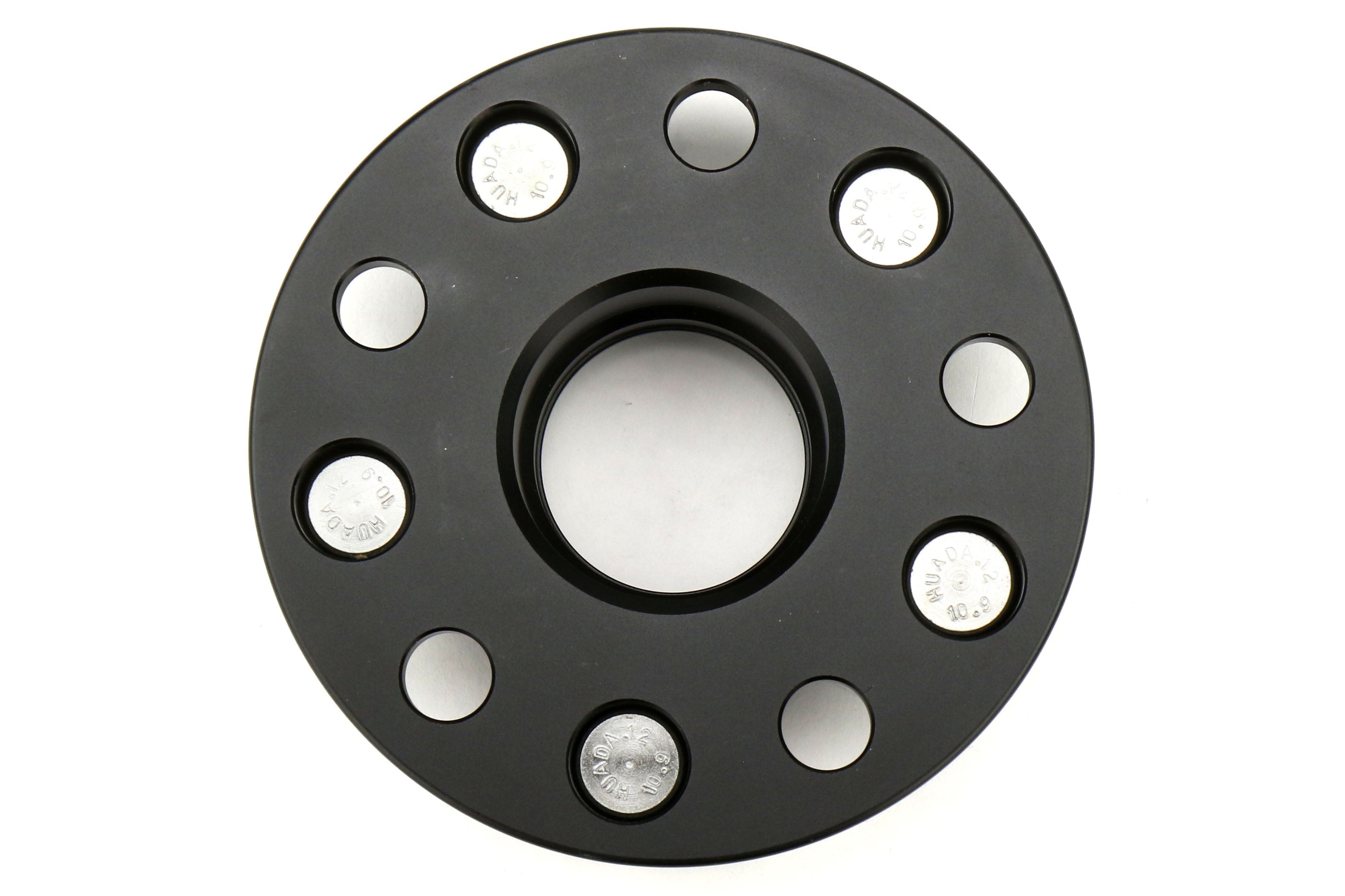 ISC Suspension Wheel Spacers 5x114.3 25mm Black Pair - Subaru STI 2005+ / WRX 2015+