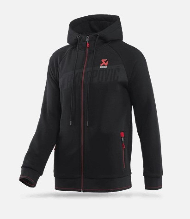 Akrapovic Mens Corpo Zip Hoodie Black - Large - 802057