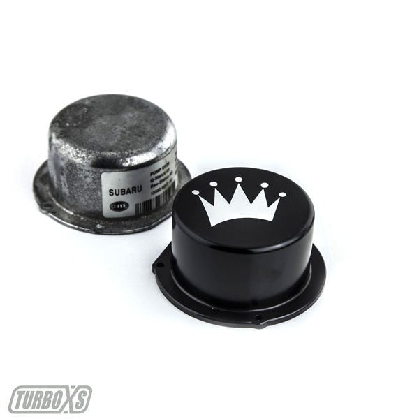 TurboXS Billet Aluminum Vacuum Pump Cover Black - 2015-2021 Subaru WRX