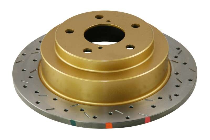 DBA 4000 Series Drilled & Slotted Rear Rotor - 2002-2006 Subaru WRX / 1998-2007 Subaru Impreza 2.5L RS