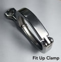 Ticon 3in Stainless Steel Tri-Clover Clamp Heavy Duty Single Pin with Silicone Gasket