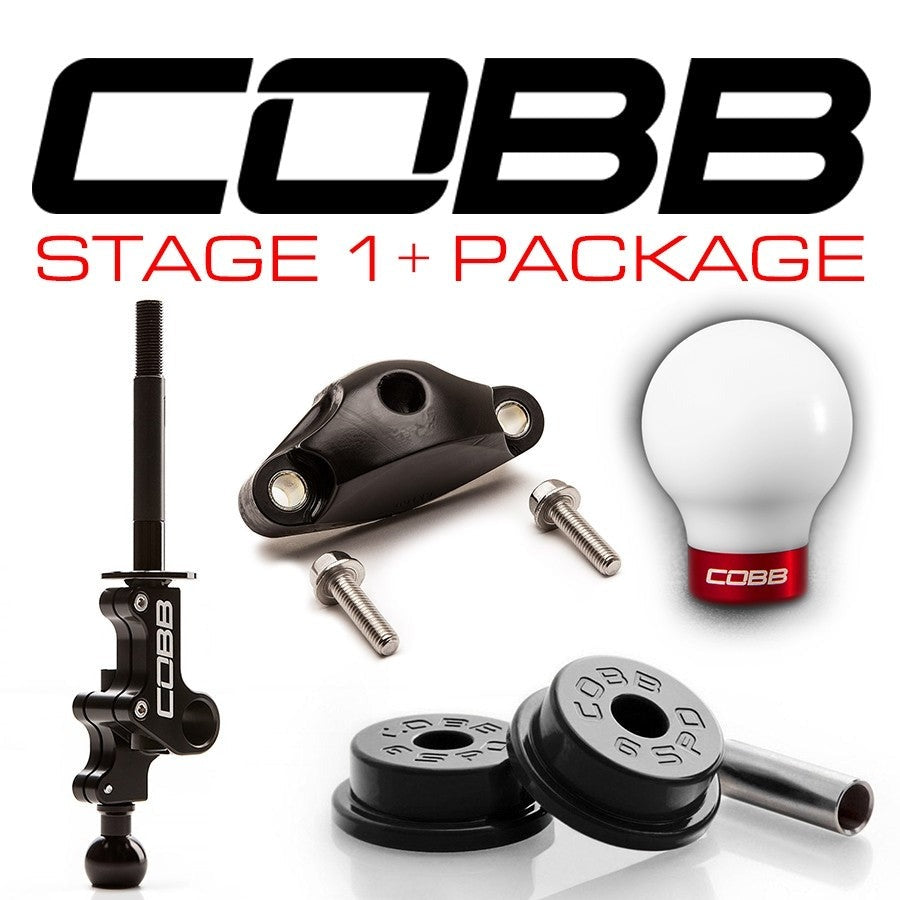 Cobb Subaru STi 6MT Stage 1+ Drivetrain Package w / Red Weighted Shift Knob - 2004-2021 Subaru STI 6MT