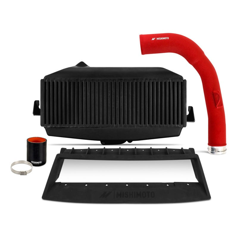 Mishimoto TMIC Kit - Black Core Red Pipes - 2022-2026 Subaru WRX