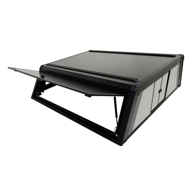 Westin EXP Truck Cap w/Sld Glass COMPLETE KIT Box AS+BS (23-25 Ford F-250/350 CC 6.8ft Bed) - Black