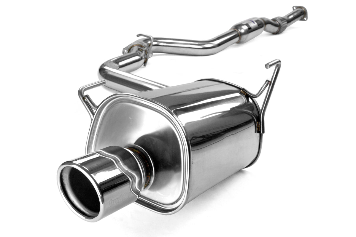 Invidia Q300 Single Exit Cat Back Exhaust - Stainless Steel Tip - 2015-2021 Subaru WRX / STI