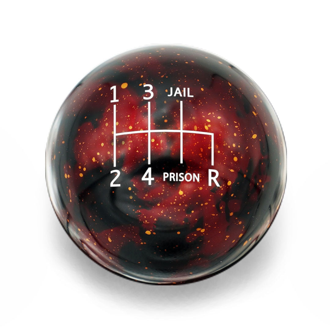Billetworkz Cosmic Space Shift Knob - 6 Speed Jail-Prison Engraving for Subaru