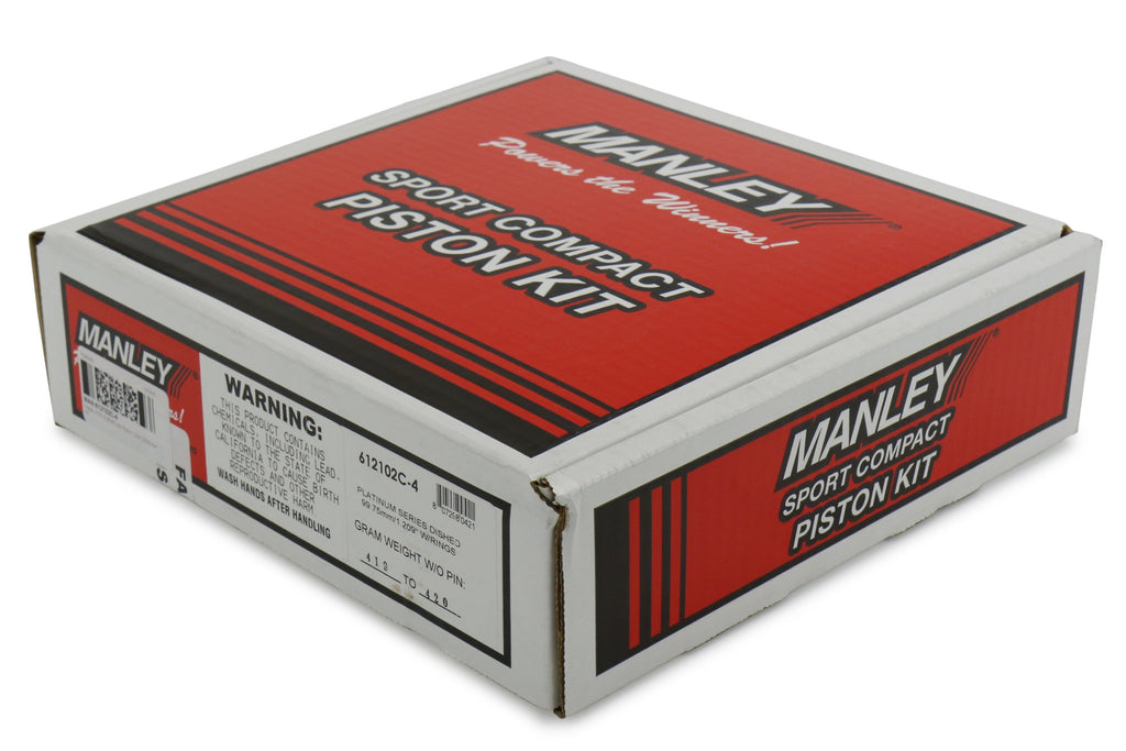 Manley Performance Platinum Series Piston Set 99.75mm 9.8:1 - Subaru EJ25 Models (inc. 2006-2014 WRX / 2004-2021 STI)