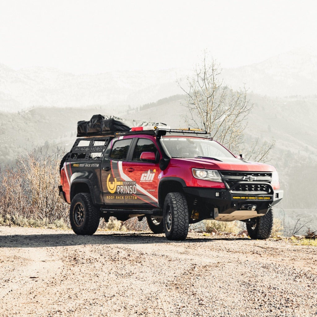 PRINSU Chevy Colorado Sheet Metal Style Bed Rack Short Bed Cab Height