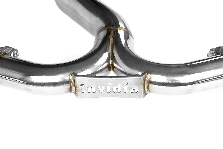 Invidia N1 Dual Exit Cat Back Exhaust - Titanium Tips - 2008-2014 Subaru WRX Sedan / 2011-2014 STI Sedan / 2009-2014 Forester XT