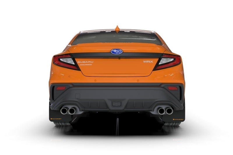 Rally Armor Black UR Mud Flap w/Orange Logo - 2022-2026 Subaru WRX