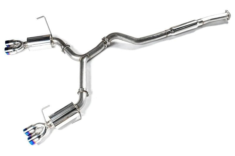 ETS Cat-Back Exhaust System w/ Muffler Resonated Blue Tips - 2022-2024 Subaru WRX